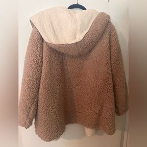 Plus Size 2x, Love & Joy Teddy Faux Fur Sherpa Fleece Jacket